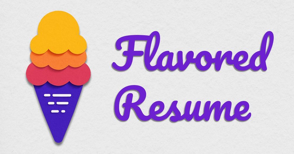 Screenshot of Flavored Resume Screenshot of Flavored Resume
