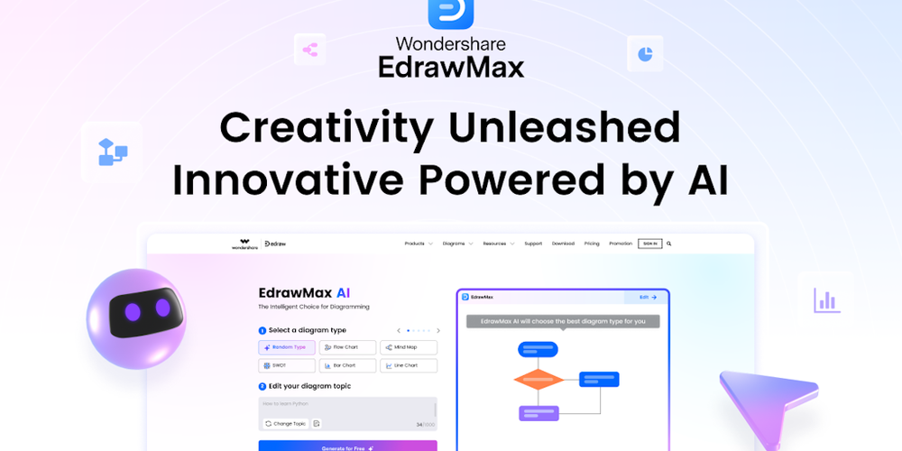 Wondershare Edrawmax website screenshot Wondershare Edrawmax website screenshot