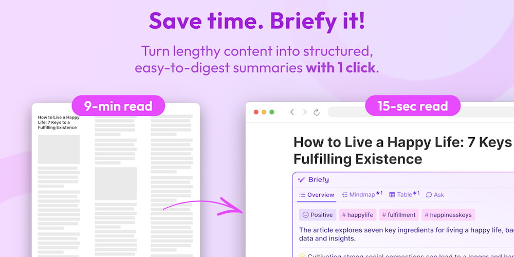 Briefy website screenshot Briefy website screenshot