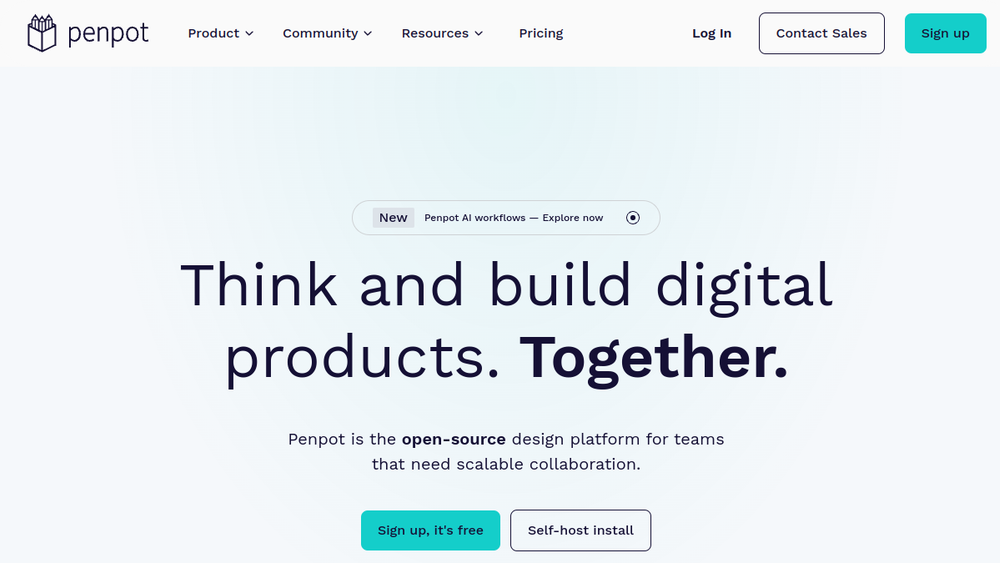 Penpot website screenshot Penpot website screenshot