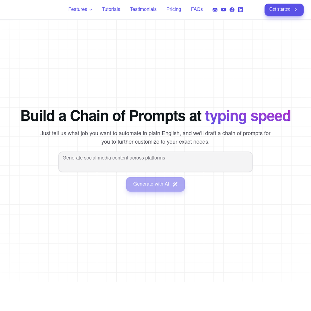 PromptChainer website screenshot PromptChainer website screenshot