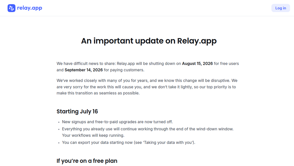 Relay.app website screenshot Relay.app website screenshot