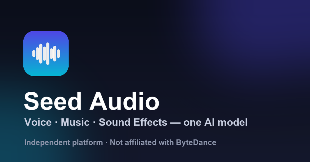 Screenshot of Seed Audio Screenshot of Seed Audio