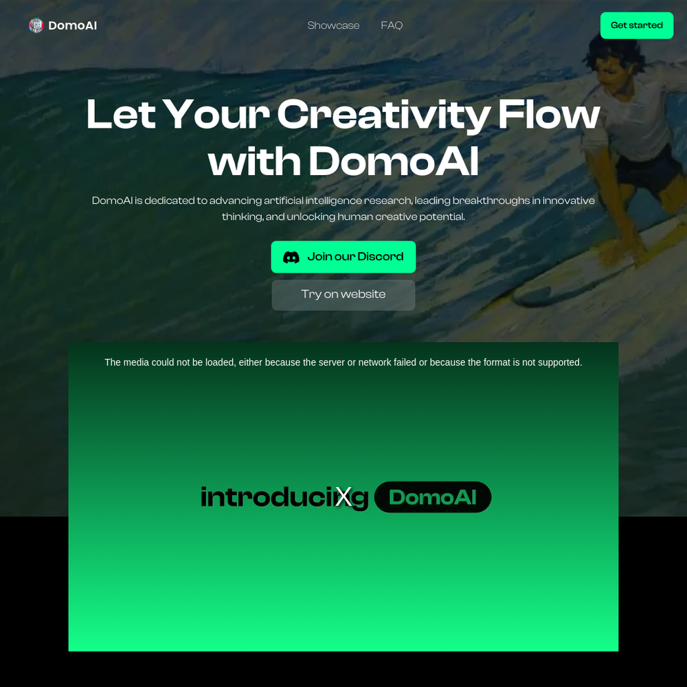 DomoAI website screenshot DomoAI website screenshot