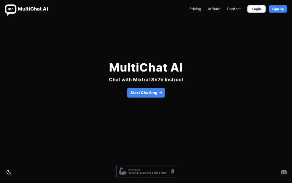 MultiChat AI website screenshot MultiChat AI website screenshot