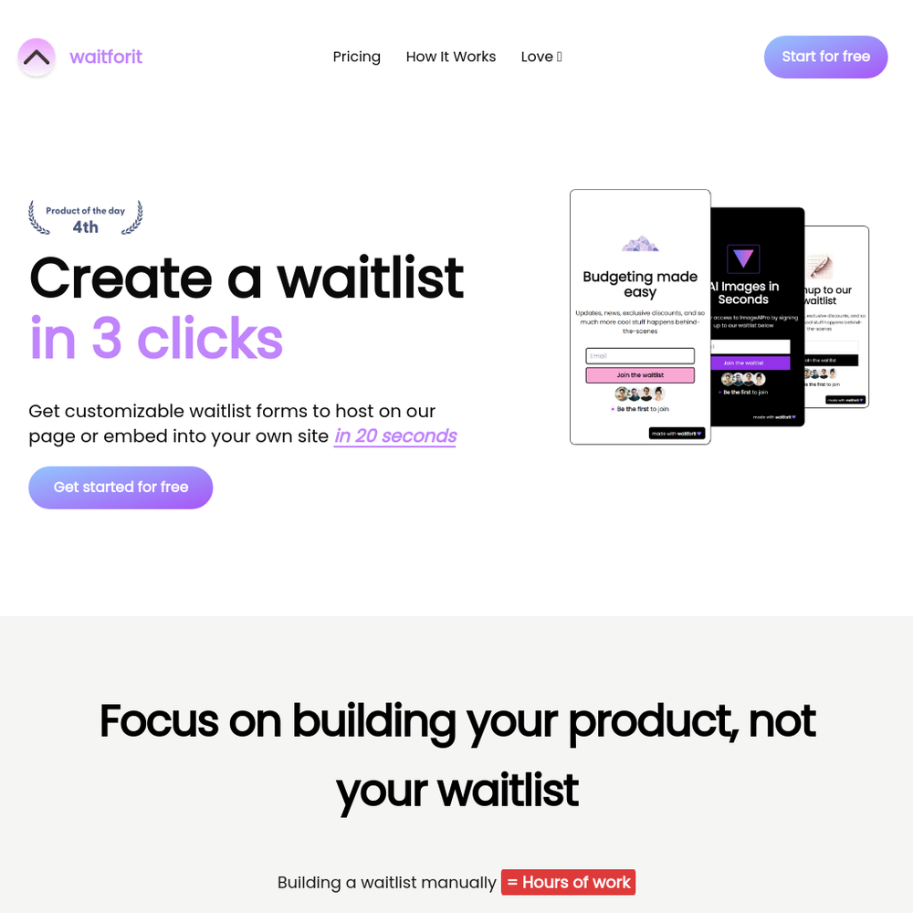 waitforit website screenshot waitforit website screenshot