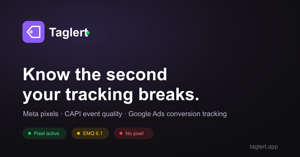 Screenshot of Taglert Screenshot of Taglert
