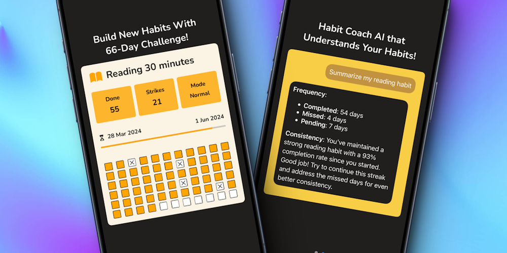 Streaks66 - Habit Tracker AI website screenshot Streaks66 - Habit Tracker AI website screenshot