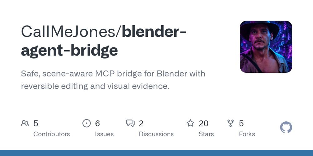 Screenshot of Blender Agent Bridge Screenshot of Blender Agent Bridge