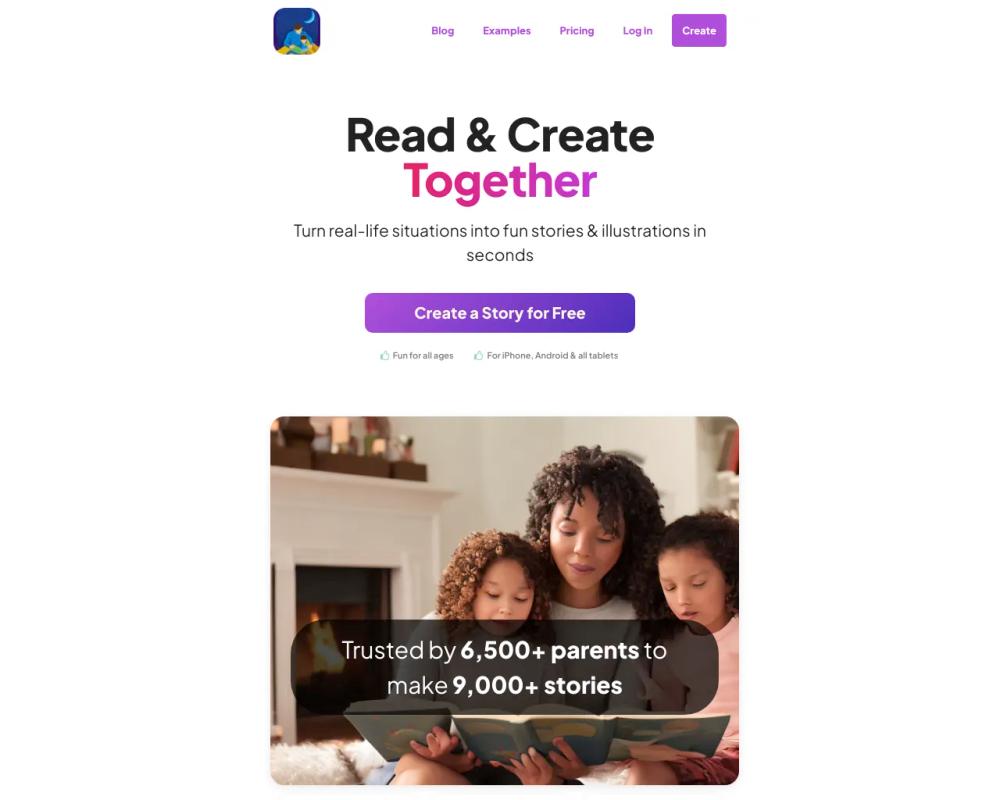 StoriesForKids website screenshot StoriesForKids website screenshot