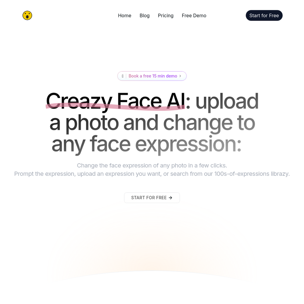 CrazyFace website screenshot CrazyFace website screenshot