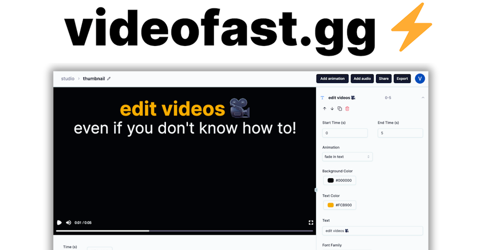 VideoFast website screenshot VideoFast website screenshot