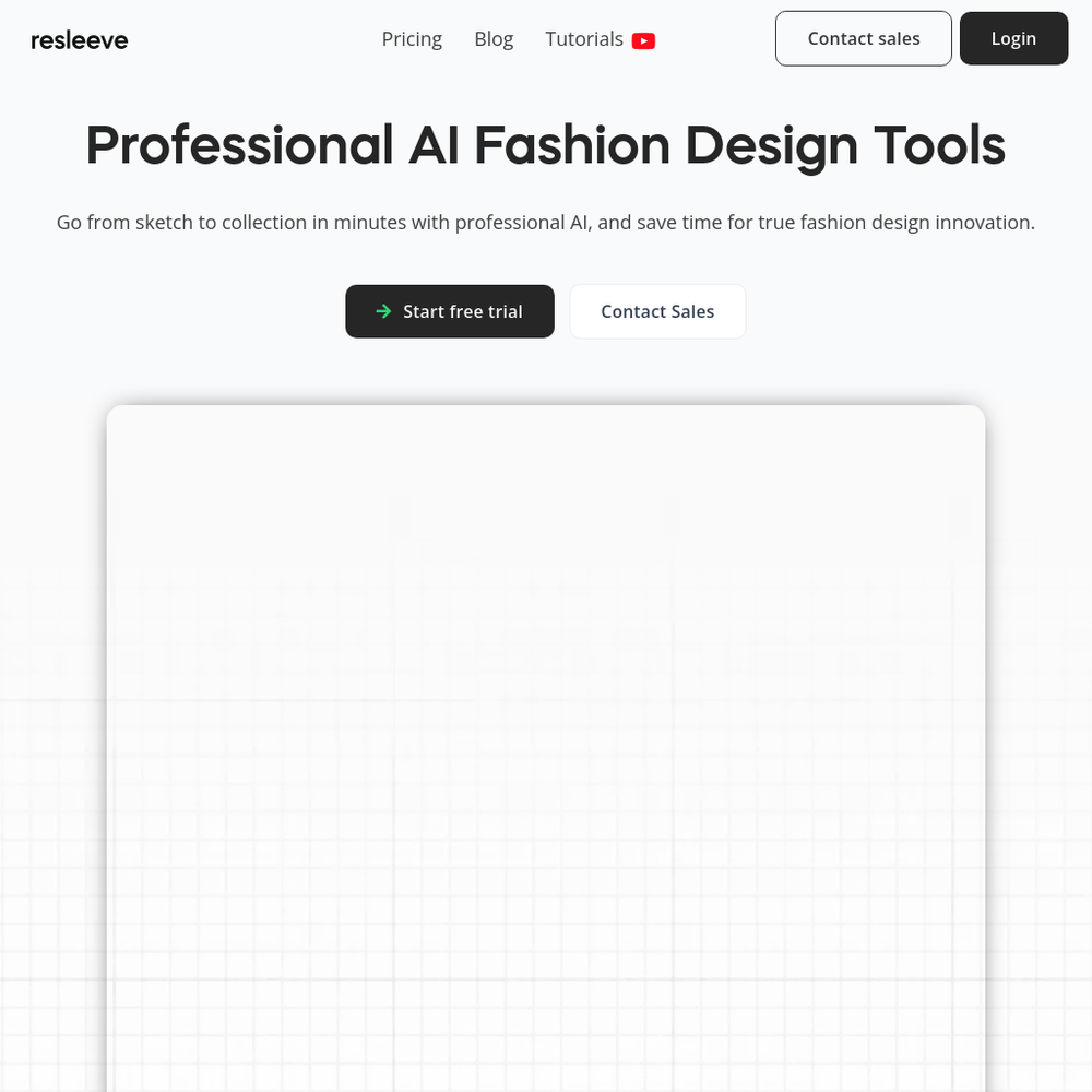 Resleeve website screenshot Resleeve website screenshot
