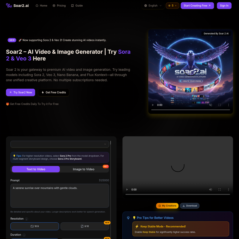 Soar2.ai website screenshot Soar2.ai website screenshot
