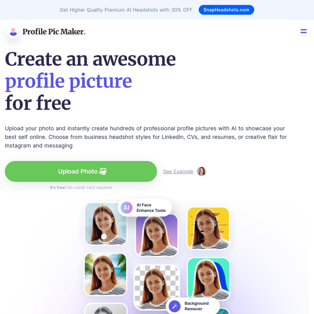 Pfpmaker website screenshot Pfpmaker website screenshot