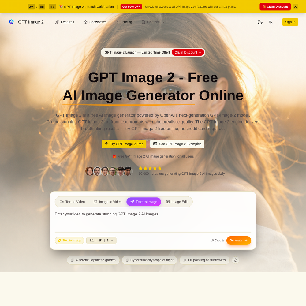 GPT Image 2 website screenshot GPT Image 2 website screenshot