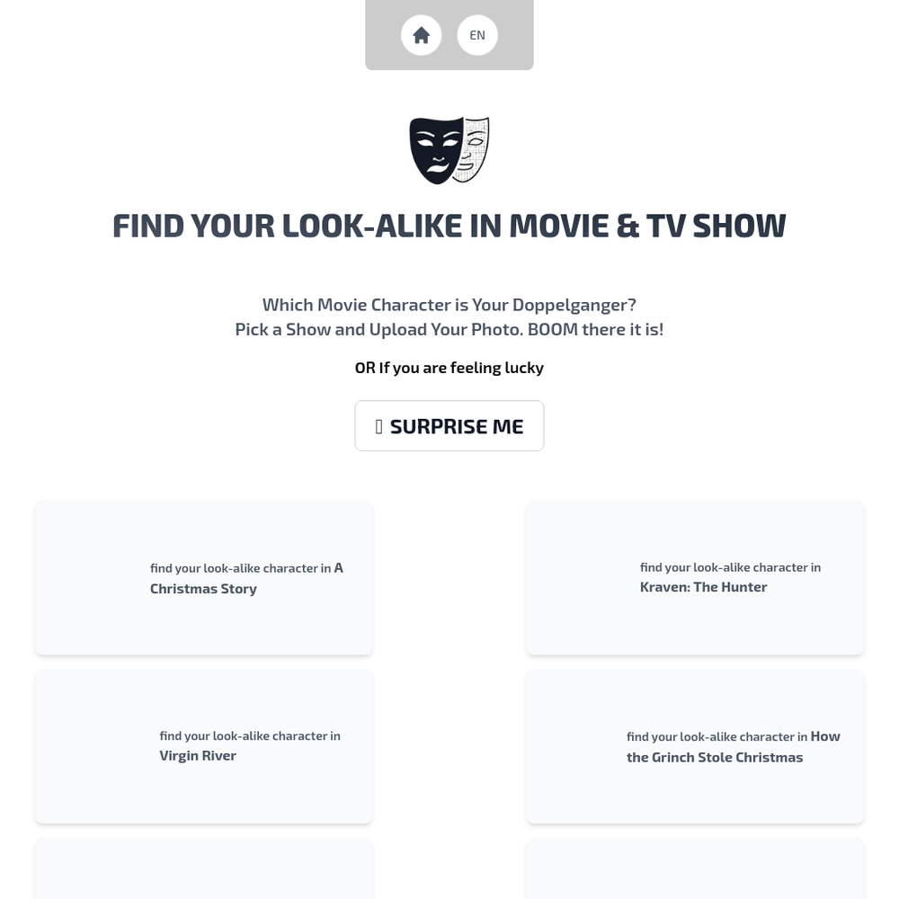 Find your Look website screenshot Find your Look website screenshot