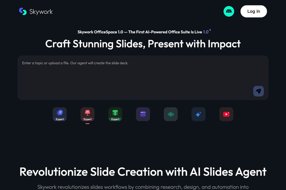 Skywork AI website screenshot Skywork AI website screenshot