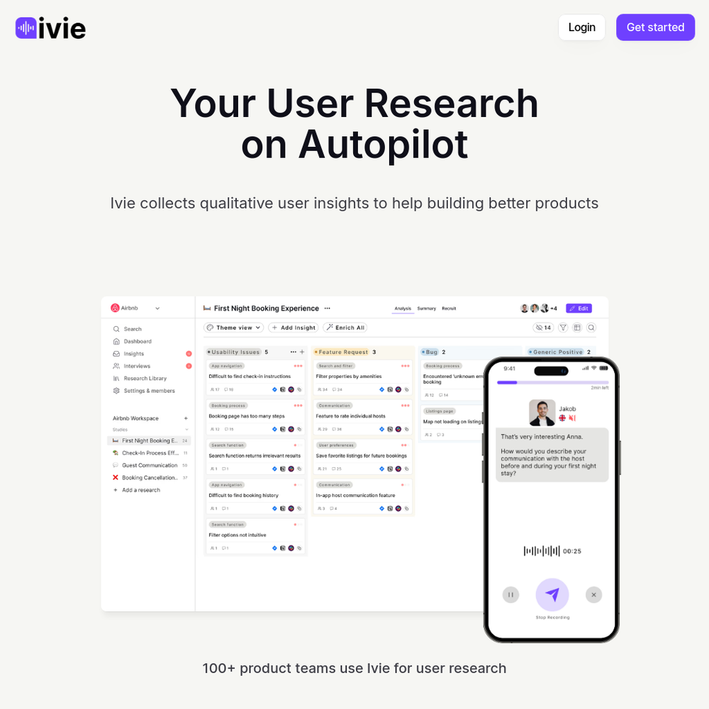 Ivie website screenshot Ivie website screenshot