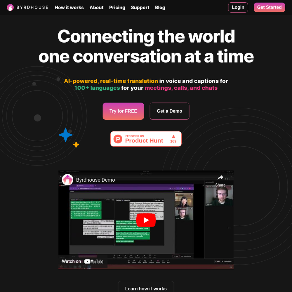 Byrdhouse AI website screenshot Byrdhouse AI website screenshot