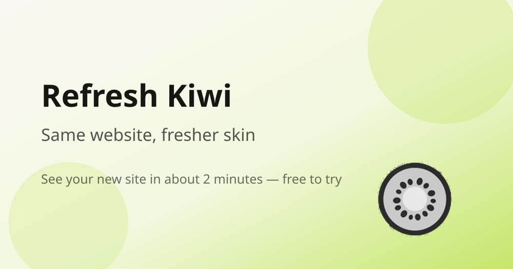 Screenshot of Refresh Kiwi Screenshot of Refresh Kiwi