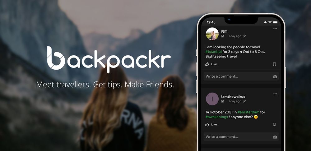 Screenshot of Backpackr Screenshot of Backpackr