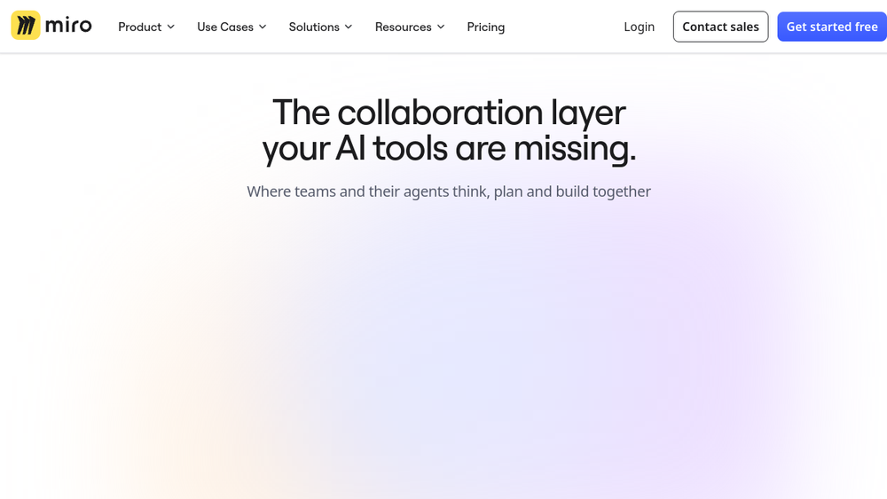 Miro website screenshot Miro website screenshot