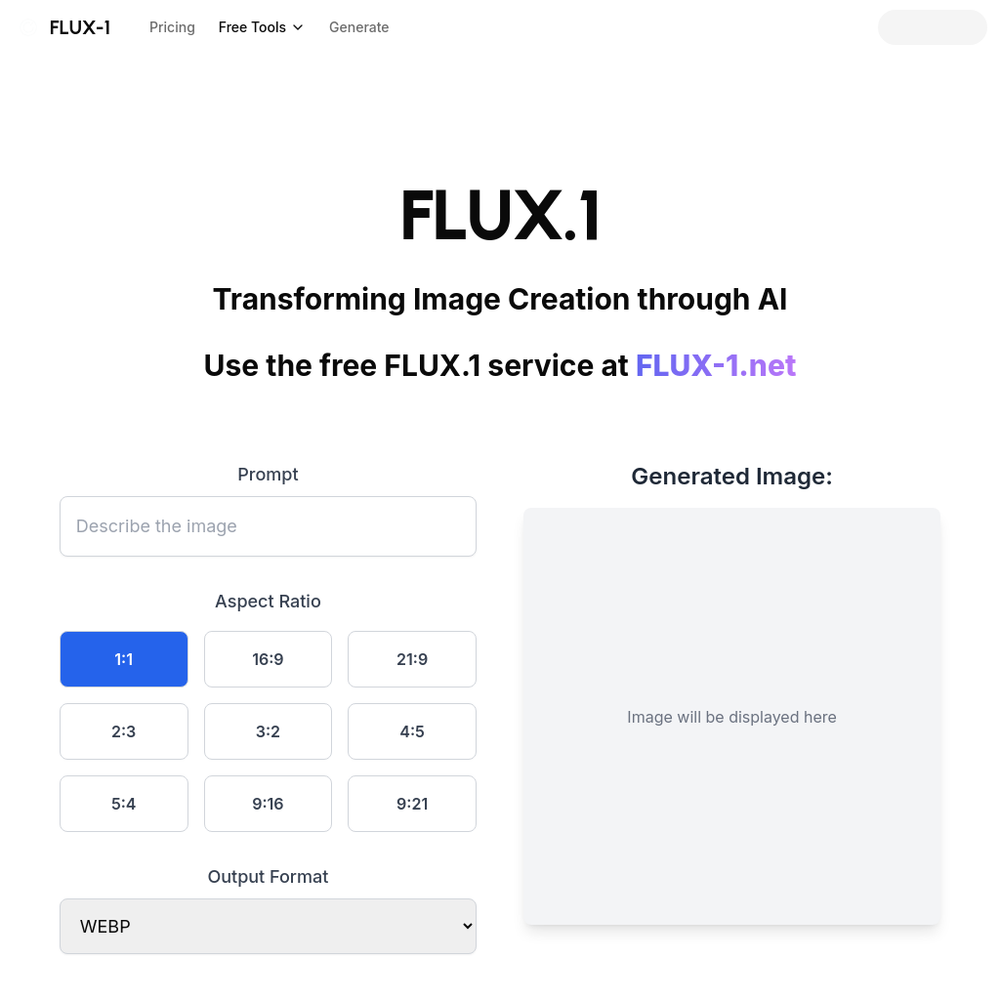 FLUX-1.net website screenshot FLUX-1.net website screenshot