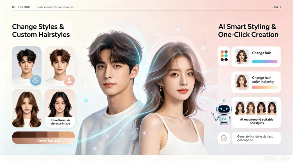 Screenshot of AI Hairstyle TryOn Screenshot of AI Hairstyle TryOn