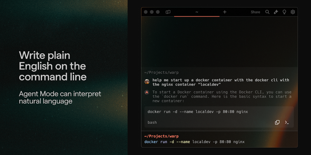 Warp website screenshot Warp website screenshot