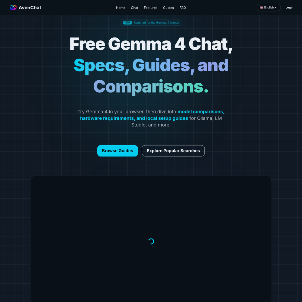 AvenChat website screenshot AvenChat website screenshot