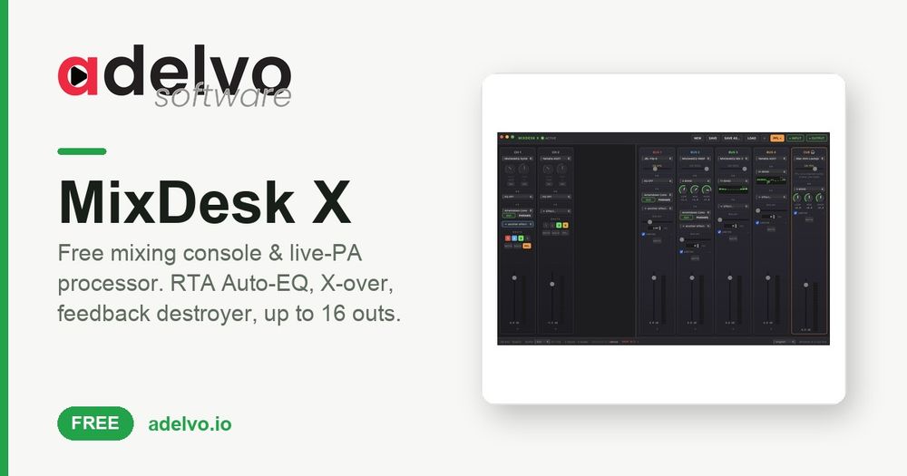 Screenshot of MixDesk X Screenshot of MixDesk X