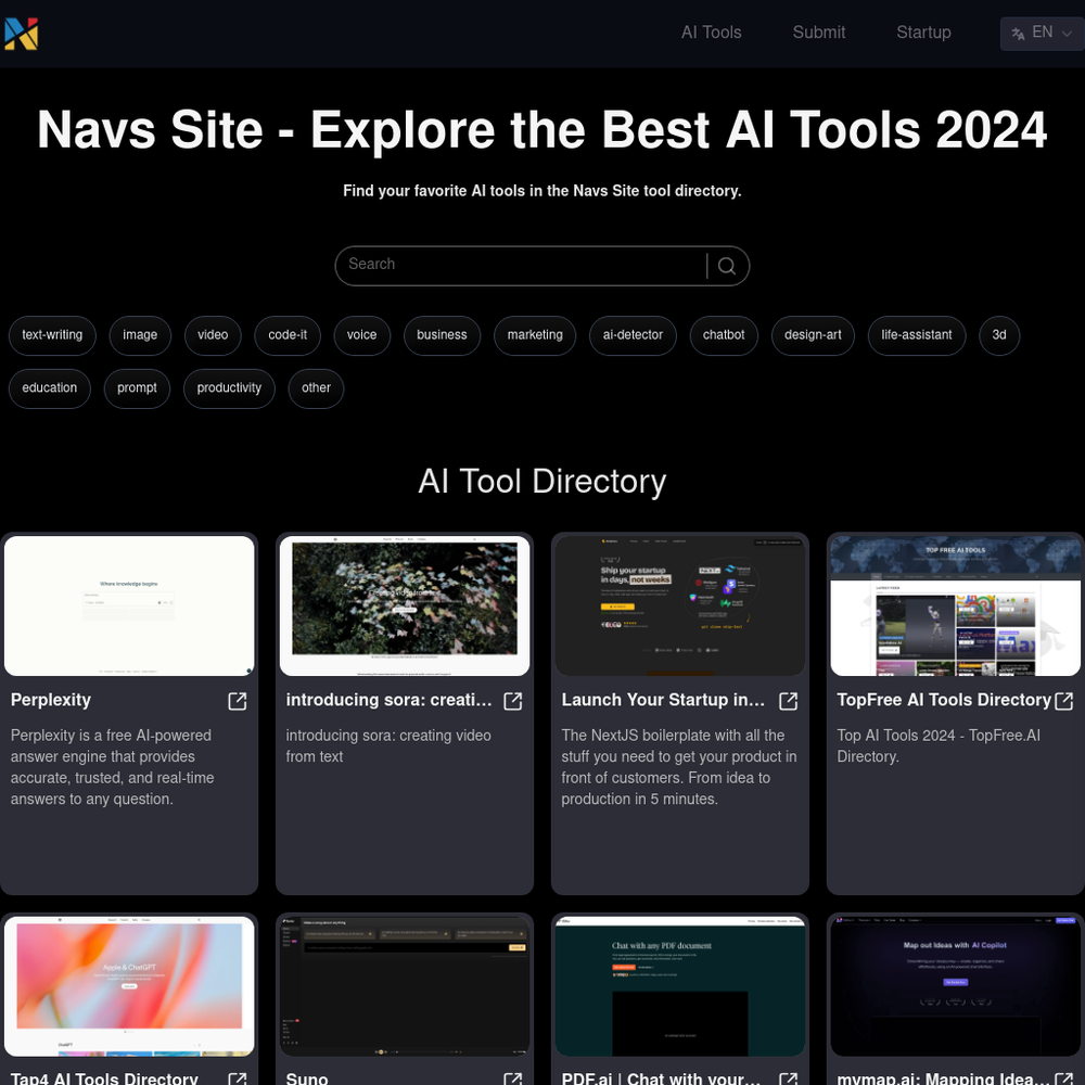 Navs Site website screenshot Navs Site website screenshot