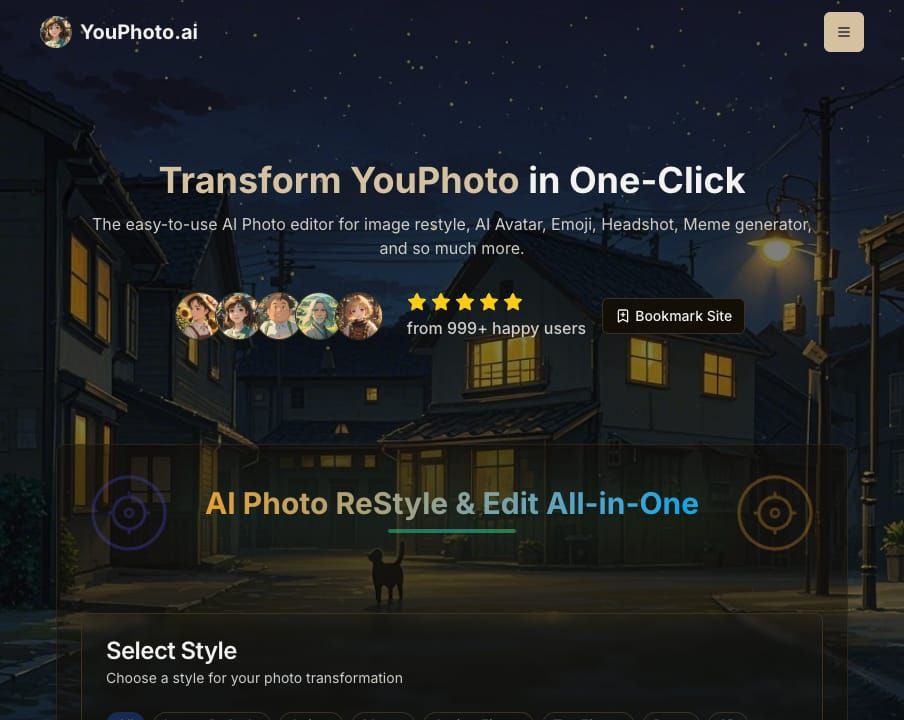YouPhoto website screenshot YouPhoto website screenshot