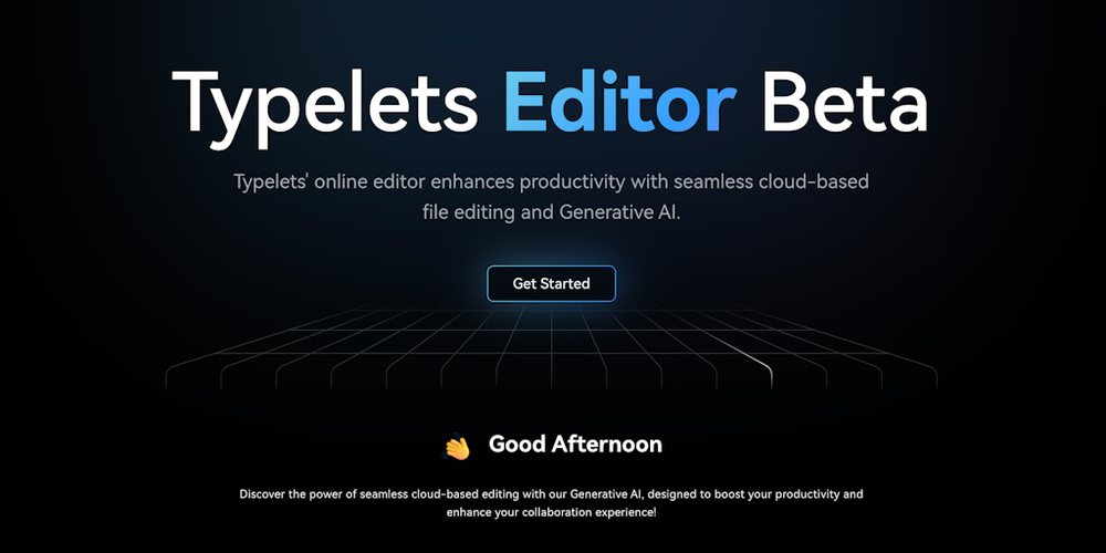Typelets website screenshot Typelets website screenshot