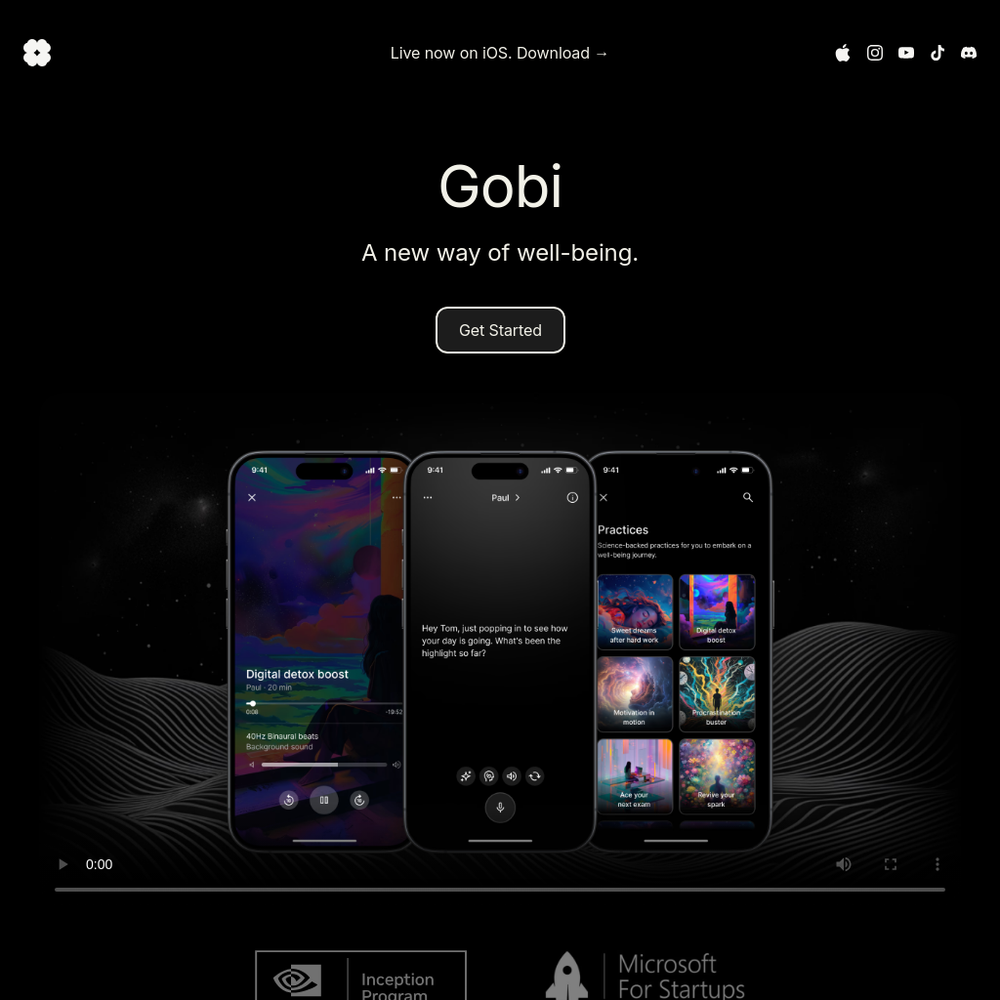 Gobi website screenshot Gobi website screenshot