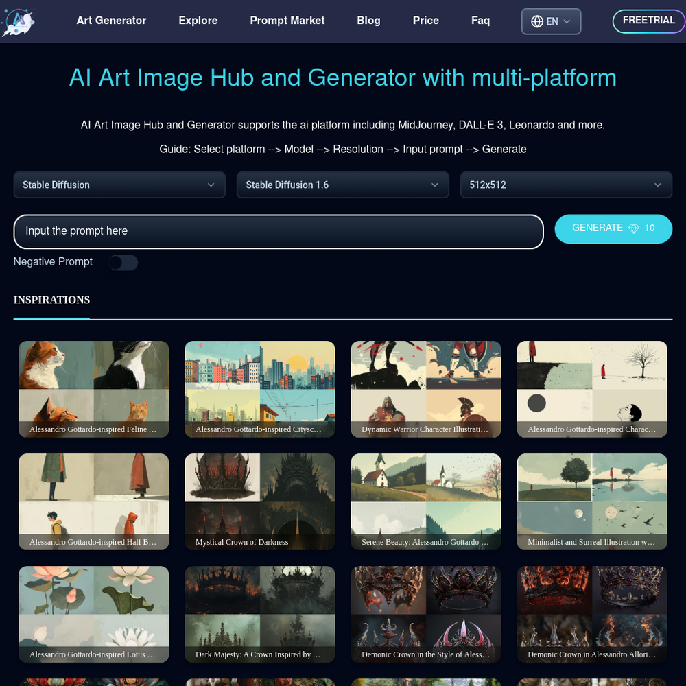 ArtiverseHub website screenshot ArtiverseHub website screenshot