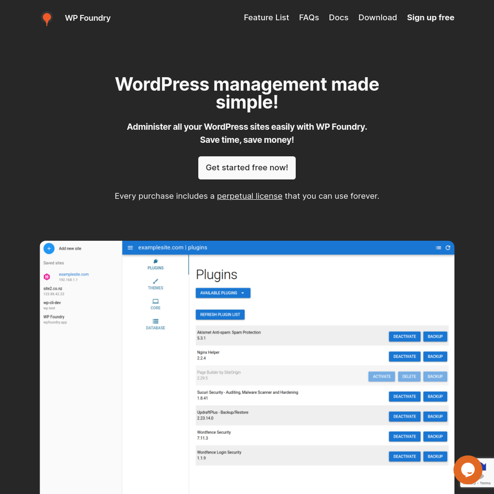 WP Foundry website screenshot WP Foundry website screenshot