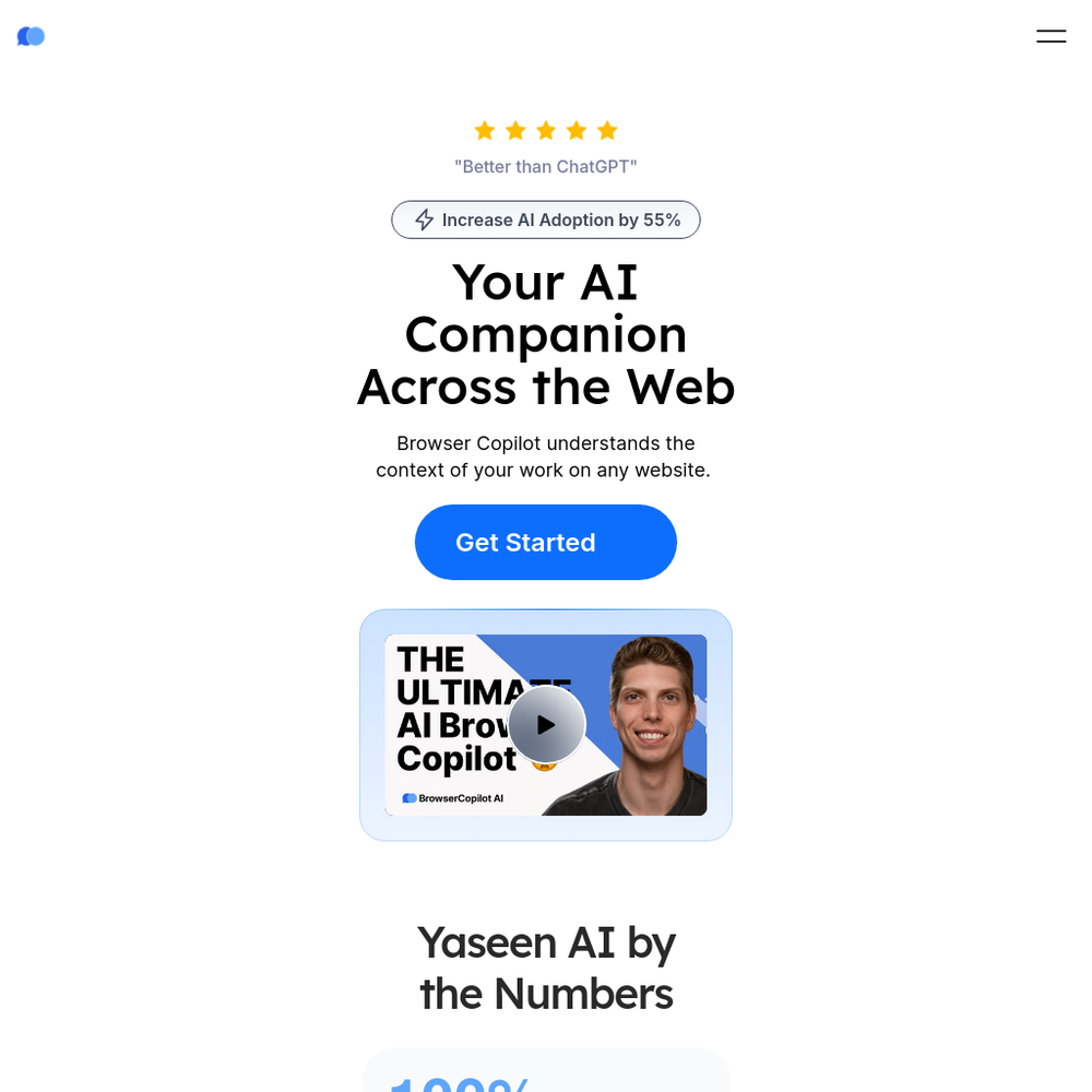 Browser Copilot website screenshot Browser Copilot website screenshot