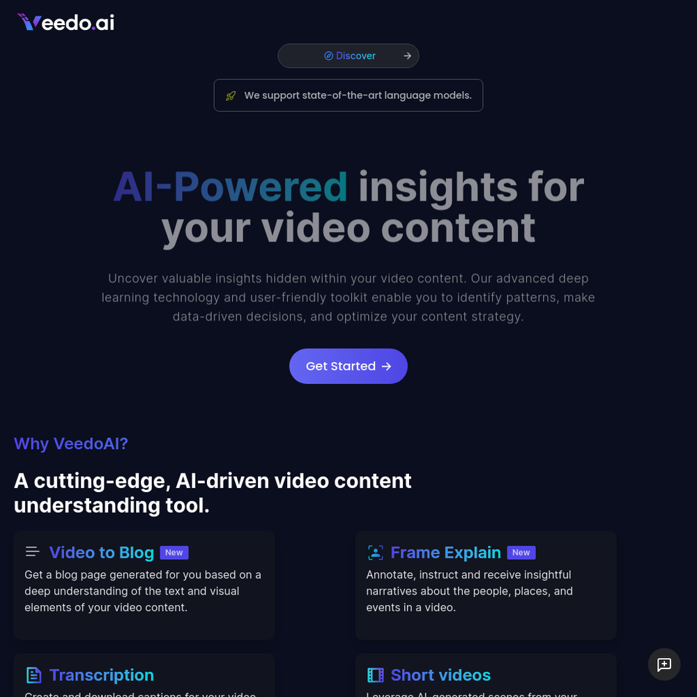 VeedoAI website screenshot VeedoAI website screenshot