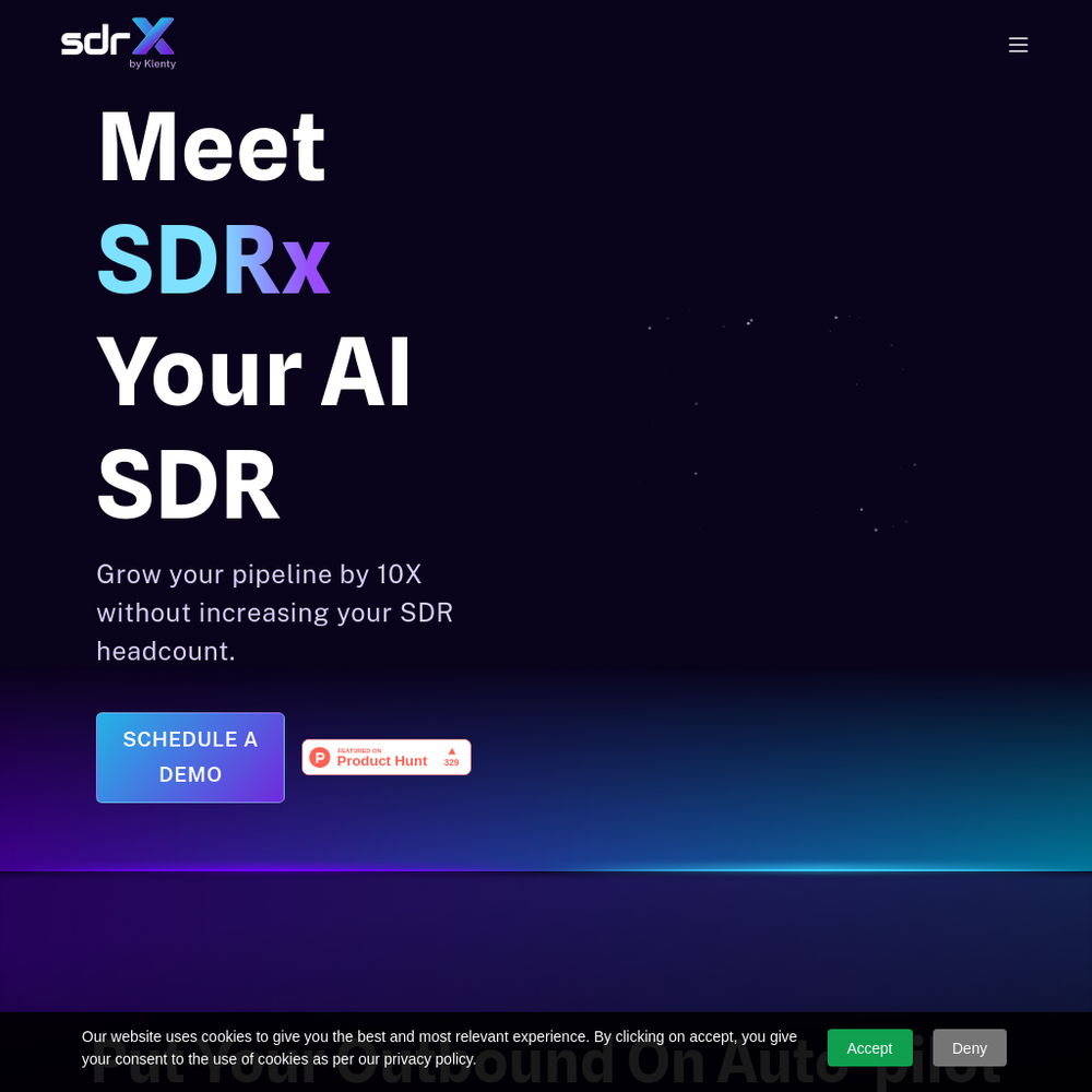 SDRx website screenshot SDRx website screenshot