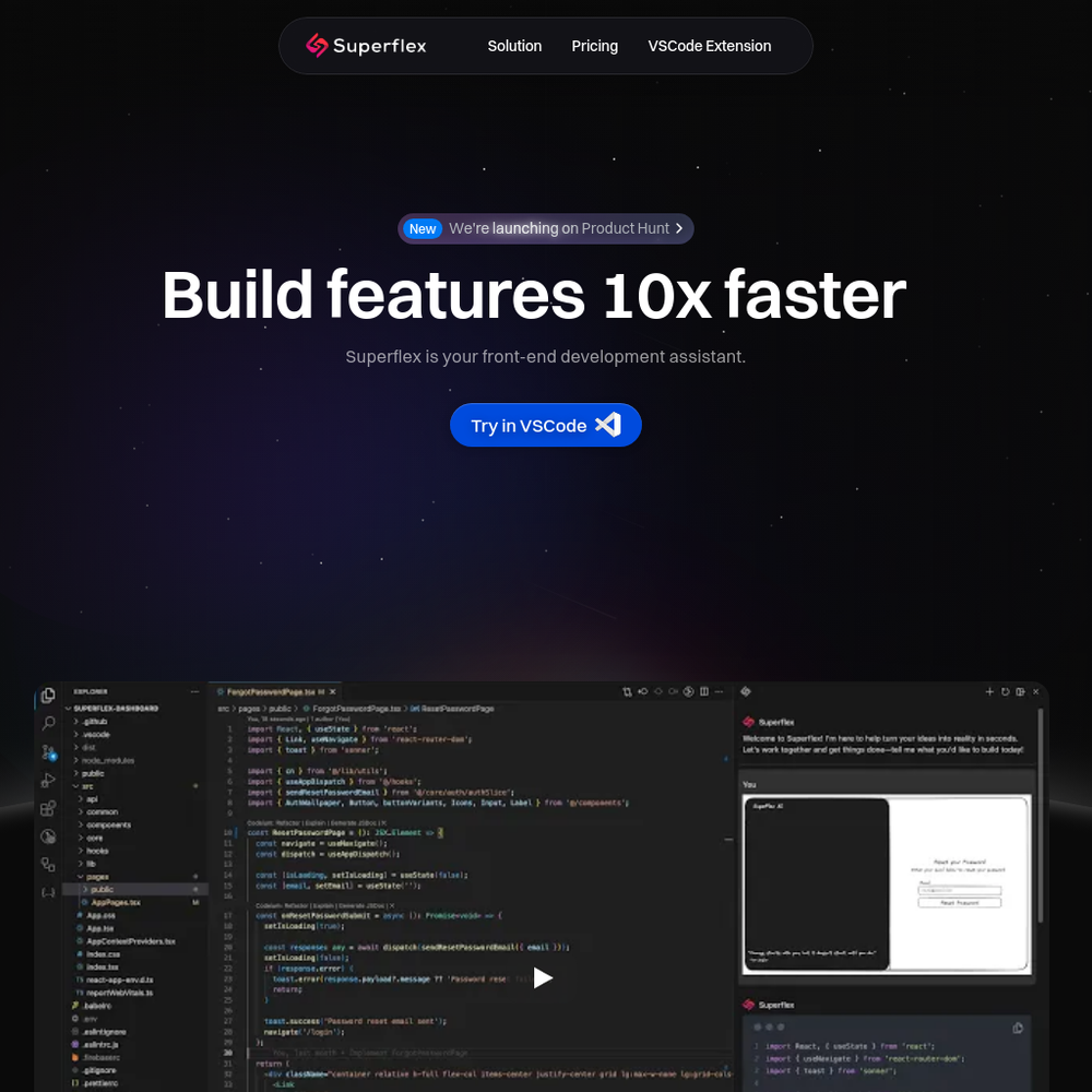Superflex website screenshot Superflex website screenshot