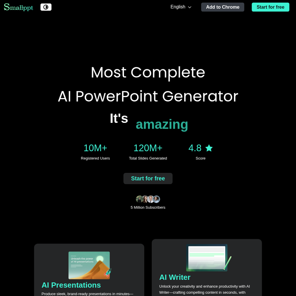 Smallppt website screenshot Smallppt website screenshot