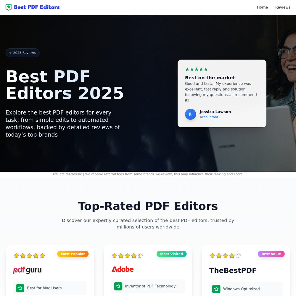 Best PDF Editor website screenshot Best PDF Editor website screenshot