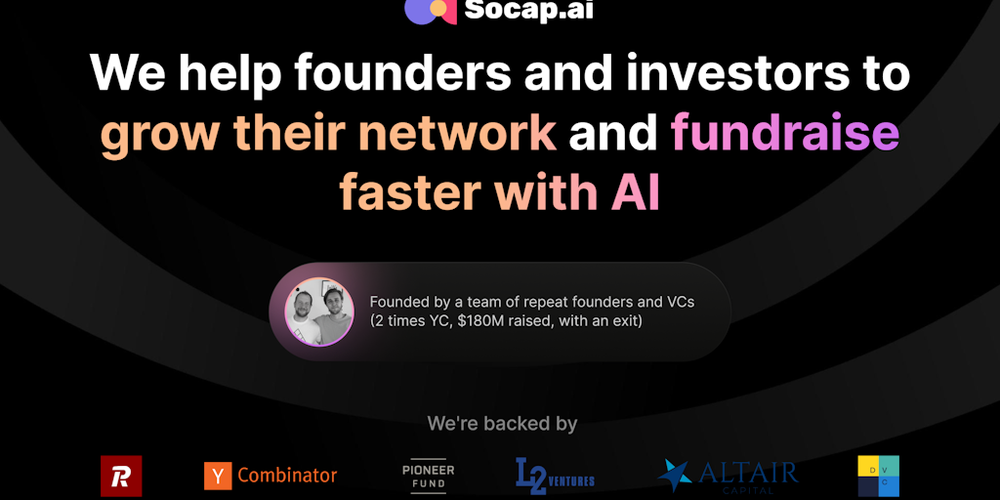 Socap.ai website screenshot Socap.ai website screenshot