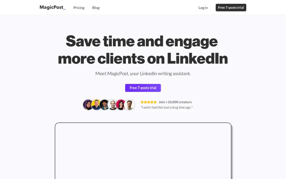 MagicPost website screenshot MagicPost website screenshot