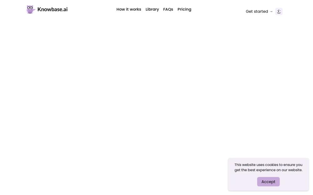 Knowbase website screenshot Knowbase website screenshot