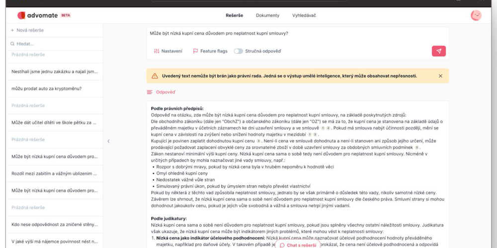 Advomate website screenshot Advomate website screenshot