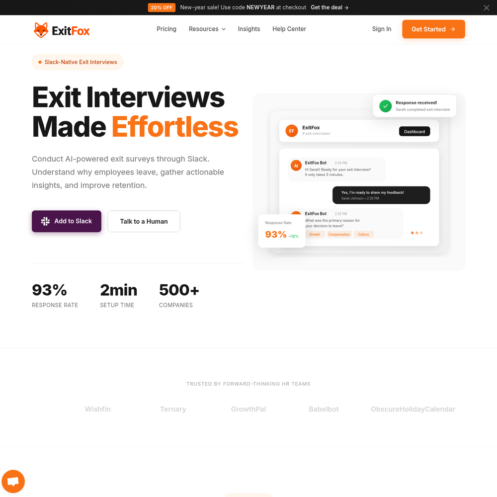 ExitFox website screenshot ExitFox website screenshot