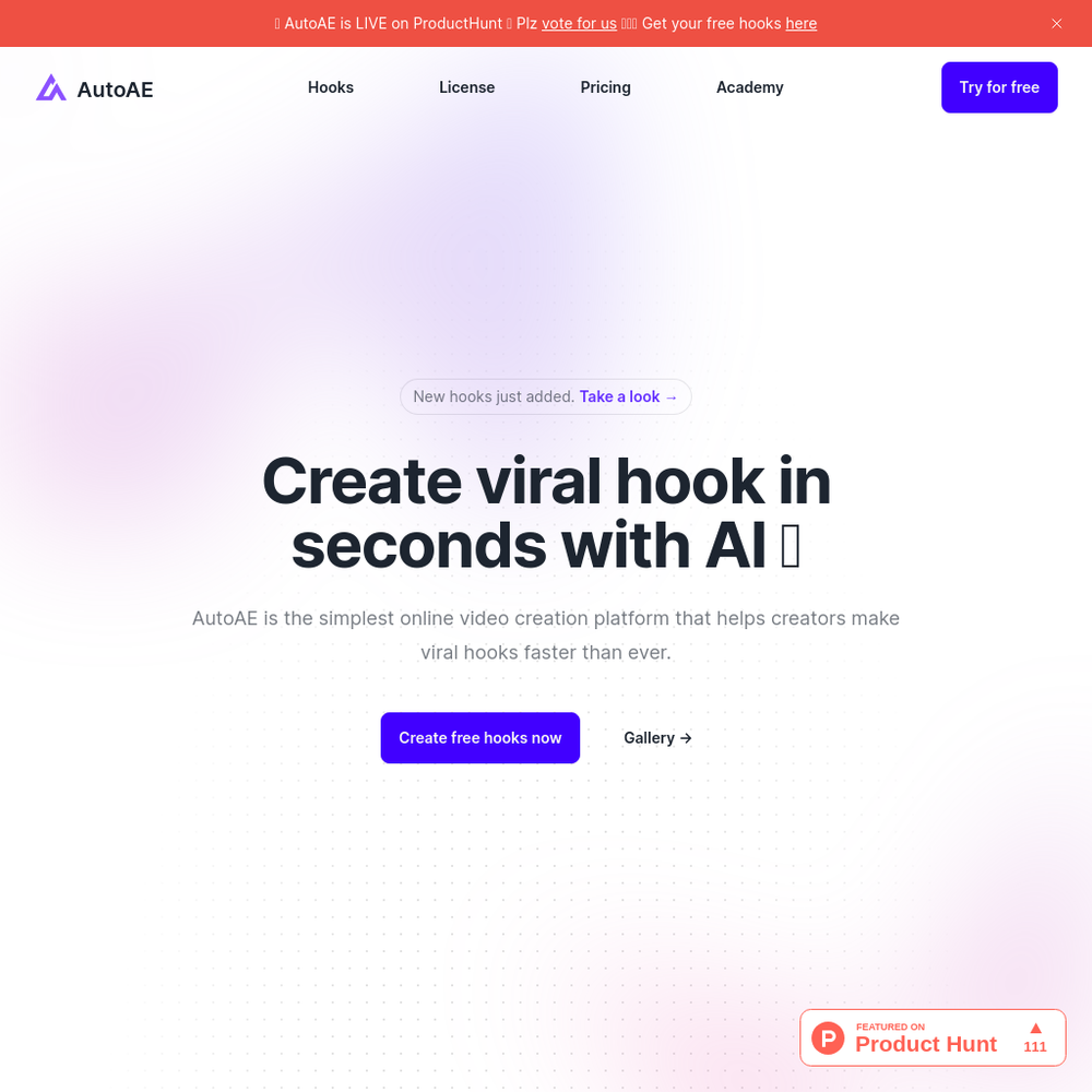 AutoAE website screenshot AutoAE website screenshot